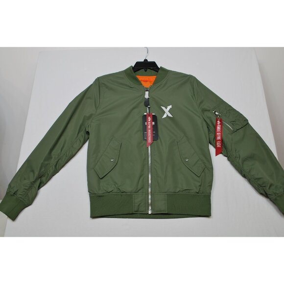 Alpha Industries Men's L-2B Scout Reversible Sage Green and Orange